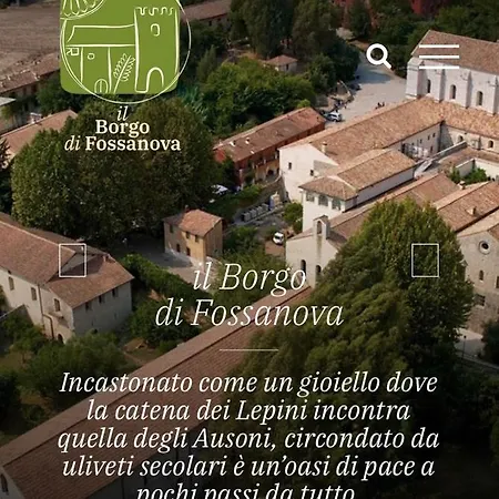 Casette Rosse Nel Borgo Medievale Di Fossanova Apartment *